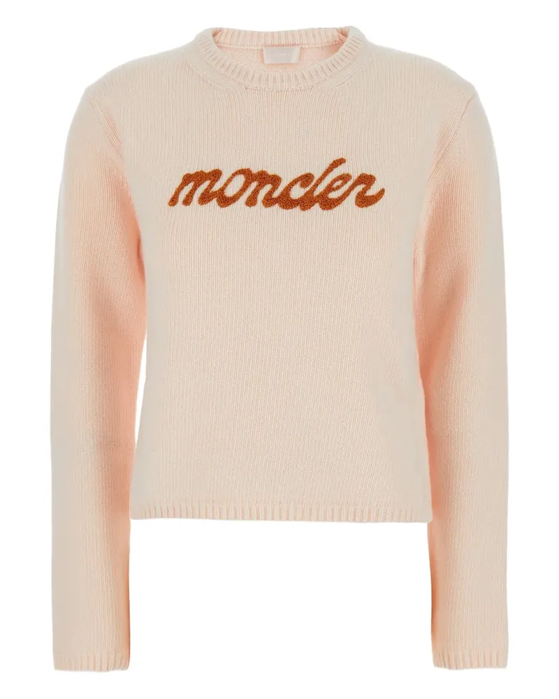 Moncler Pullover mit Logo-Stickerei - Rosa Rosa