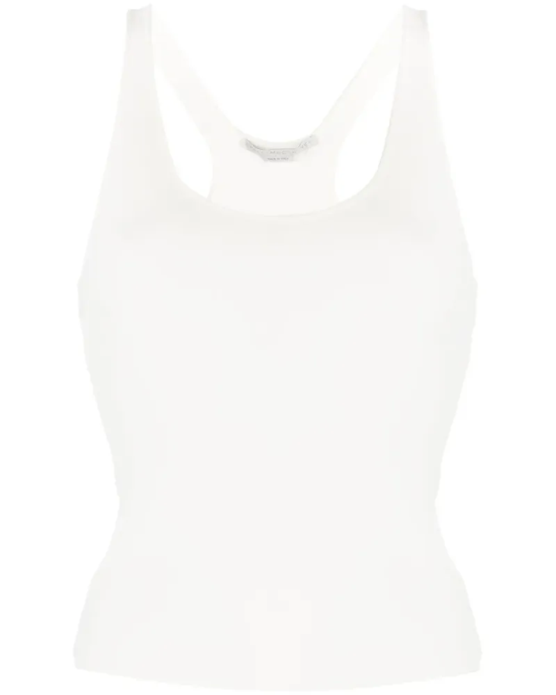 Stella McCartney Tanktop mit Racerback - Weiß Weiß