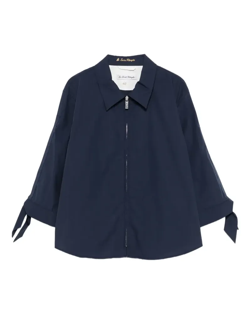 LE3 Sarte Pettegole Hemd mit geknoteten Ärmeln - Blau Blau
