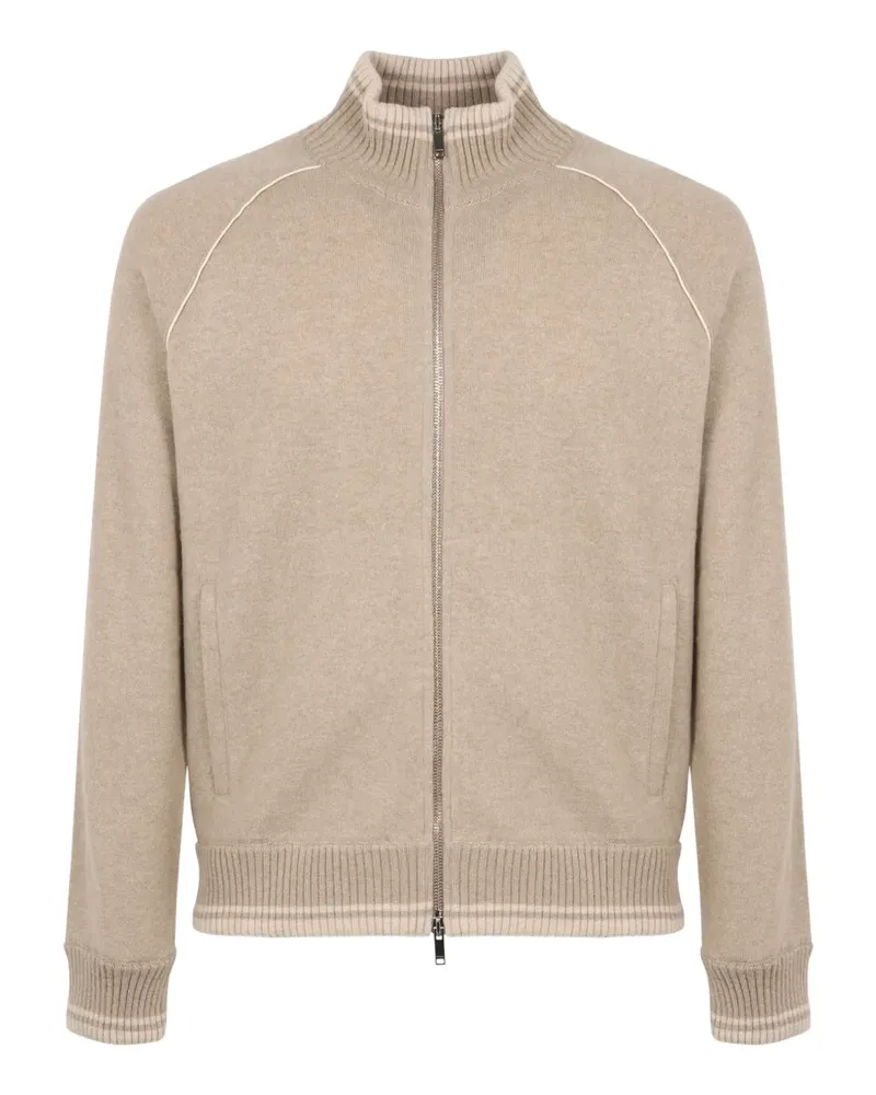 Slowear Cardigan mit Stehkragen - Nude Nude