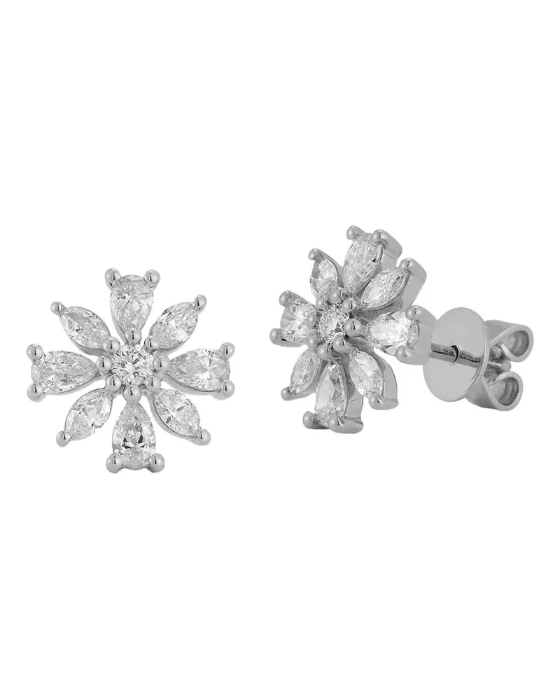 Dana Rebecca Designs 14kt Alexa Jordyn Weißgoldohrstecker mit Diamant - Silber Silber