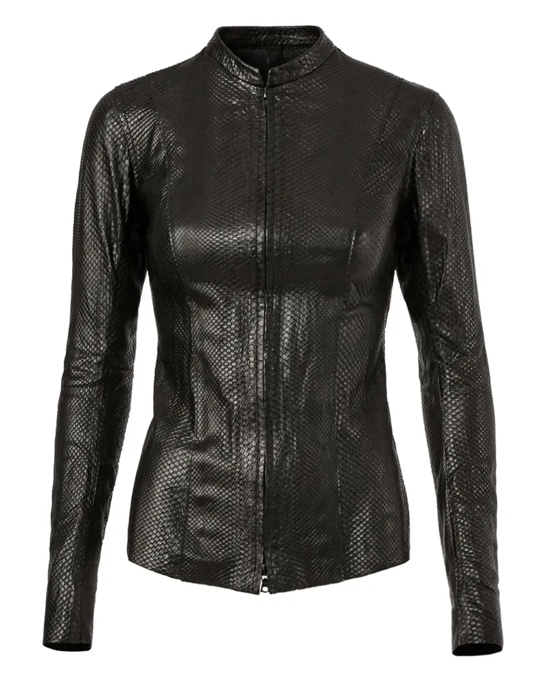 Isaac Sellam Instinct' Jacke aus Schlangenleder - Schwarz Schwarz