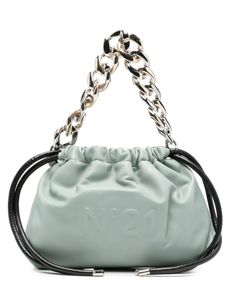 N° 21 Eva Schultertasche mit Kette - Blau Blau