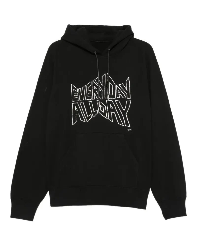 Sacai x Geoff McFetridge Hoodie mit grafischem Print - Schwarz Schwarz