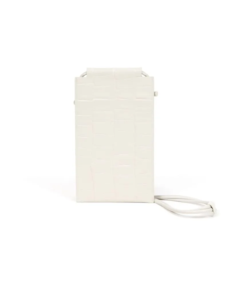 Maison Margiela Handytasche aus Leder - Weiß Weiß