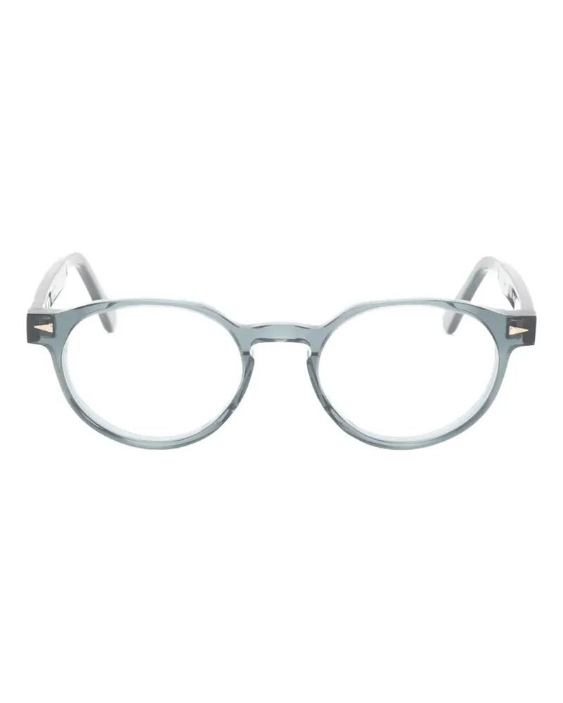 AHLEM Rome Brille mit rundem Gestell - Blau Blau