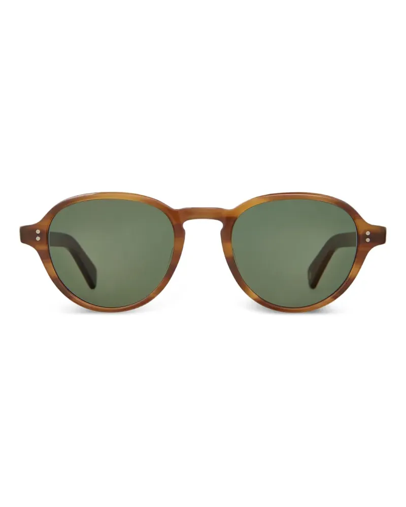 Garrett Leight Casillas Sonnenbrille mit rundem Gestell - Braun Braun