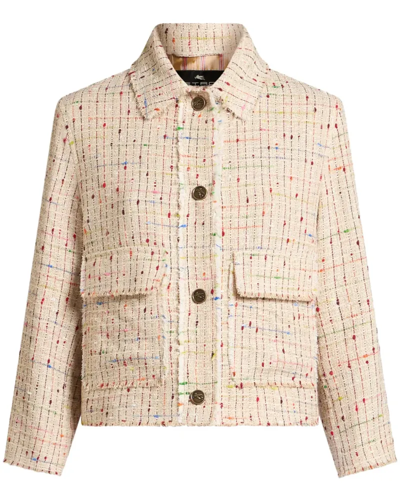 Etro Tweed-Jacke - Nude Nude