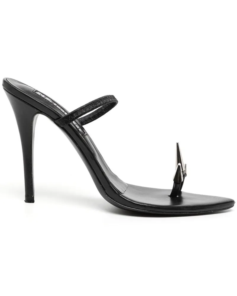Natasha Zinko Sandalen mit spitzen Nieten - Schwarz Schwarz