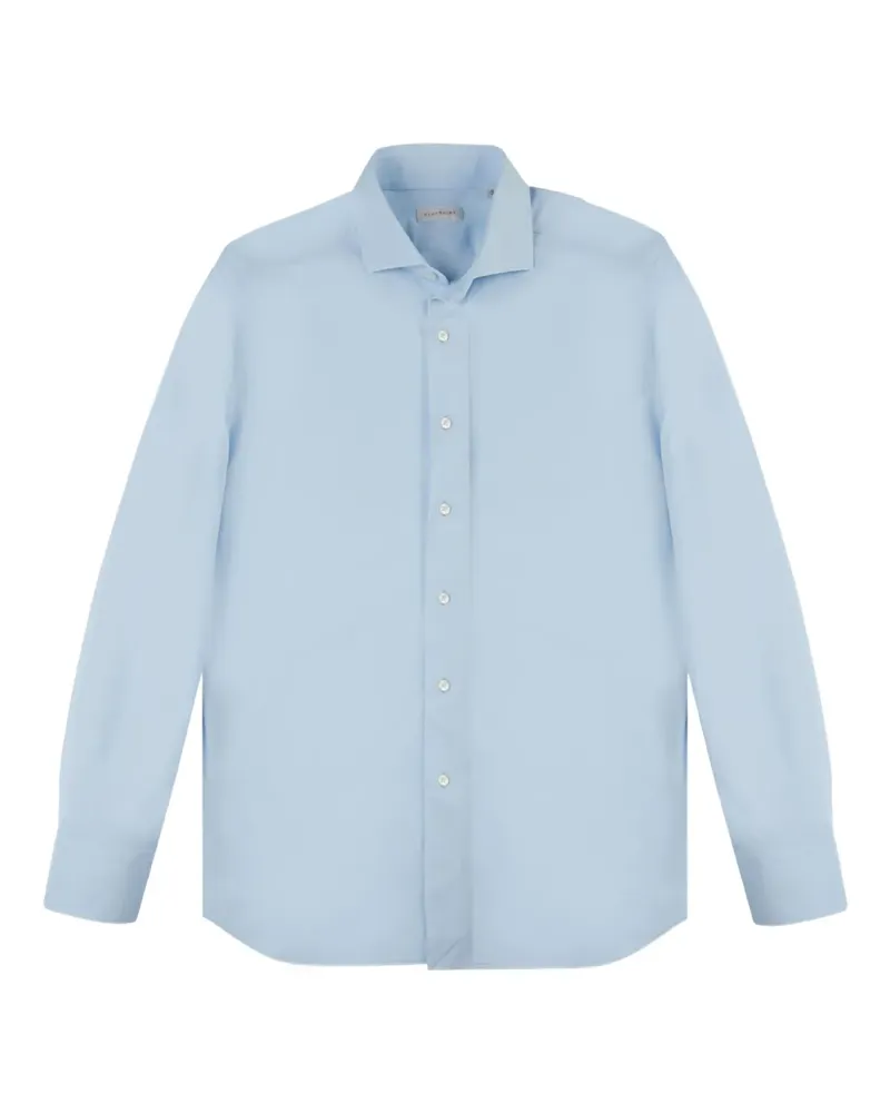 Glanshirt Klassisches Hemd - Blau Blau