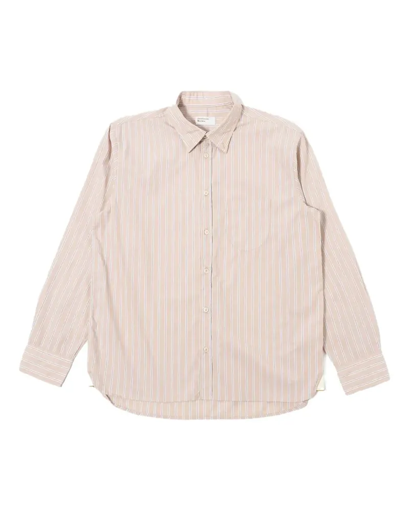 Universal Works Lazy Day striped pocket shirt - Nude Nude