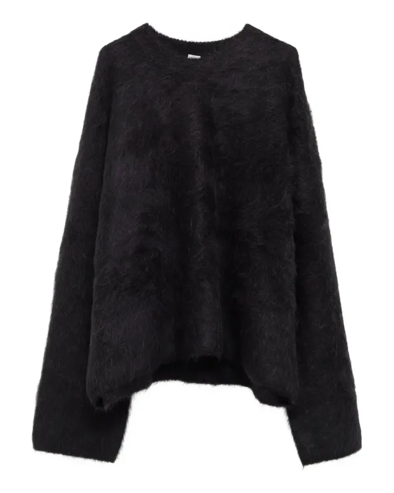 Totême boxy alpaca knit black jumper - Schwarz Schwarz
