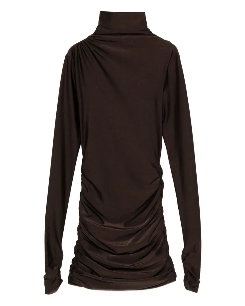 ANDAMANE Kleid mit Rollkragen - Braun Braun