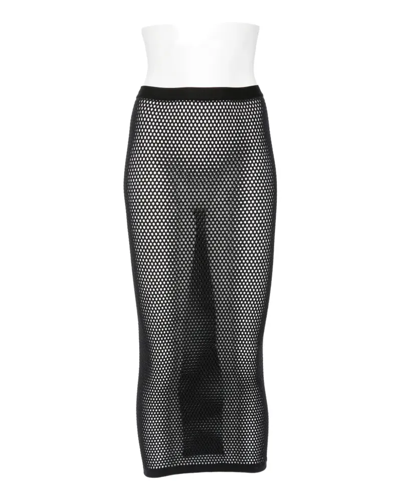 WARDROBE.NYC x RHW mesh midi skirt - Schwarz Schwarz