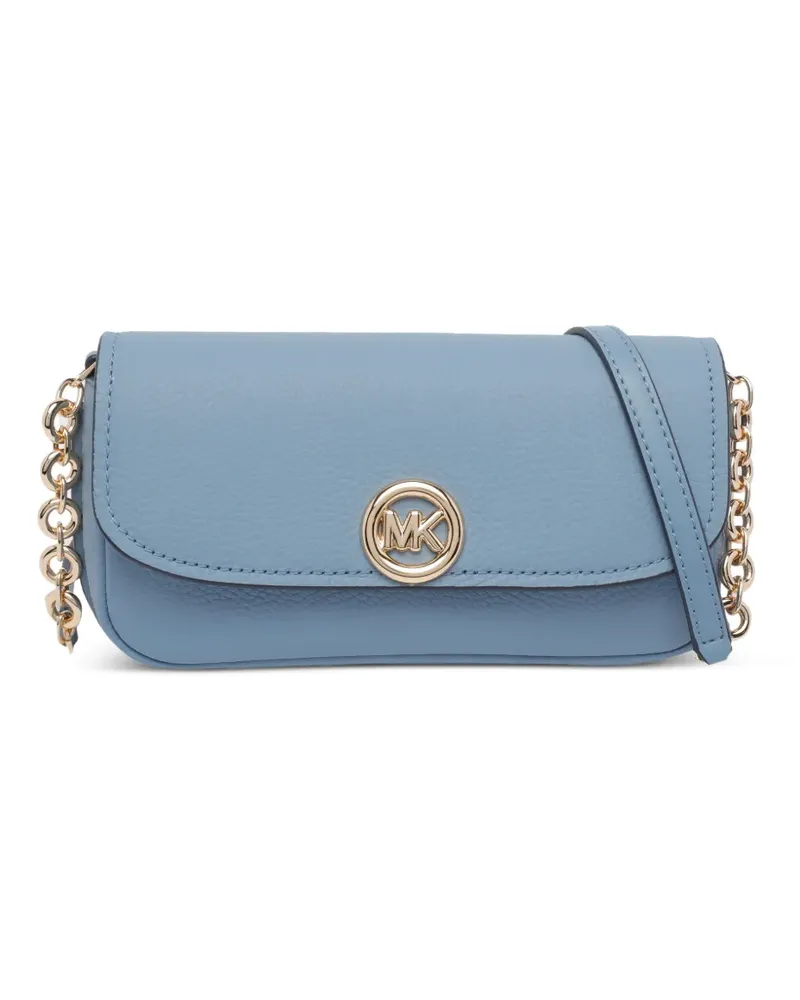 Michael Kors Schultertasche mit Logo-Schild - Blau Blau