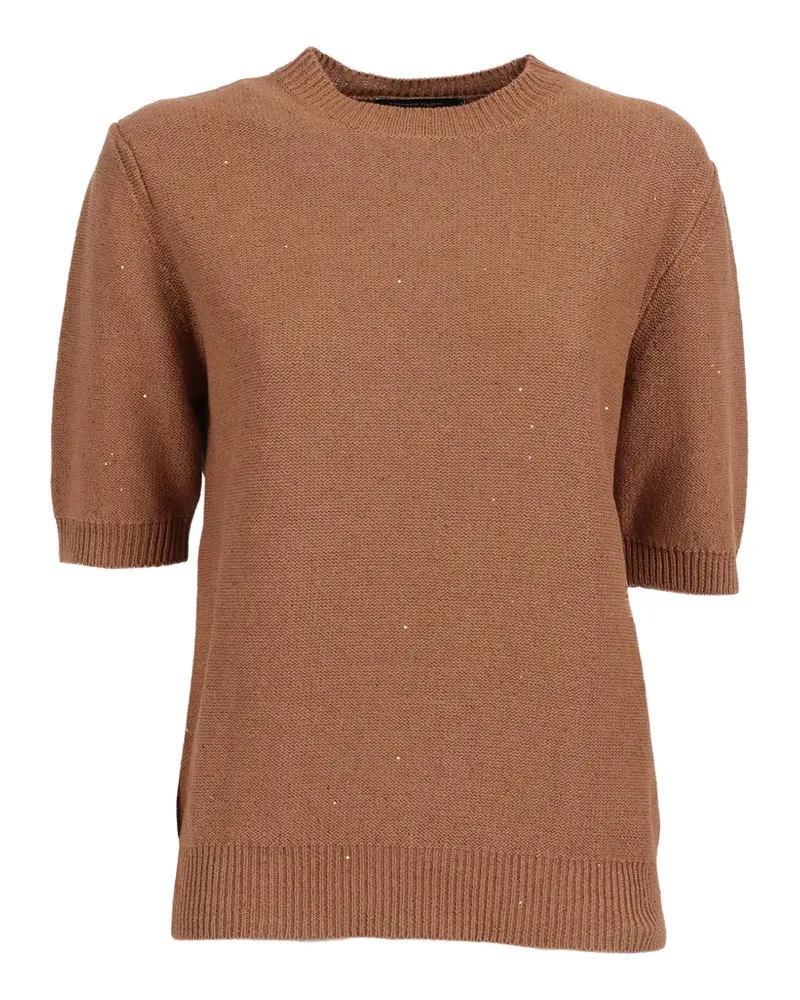 Fabiana Filippi Klassisches T-Shirt - Braun Braun