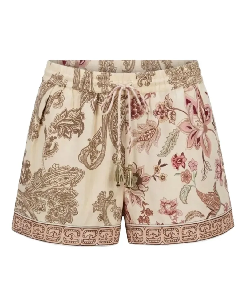 Hemant & Nandita Dani paisley-print shorts - Nude Nude