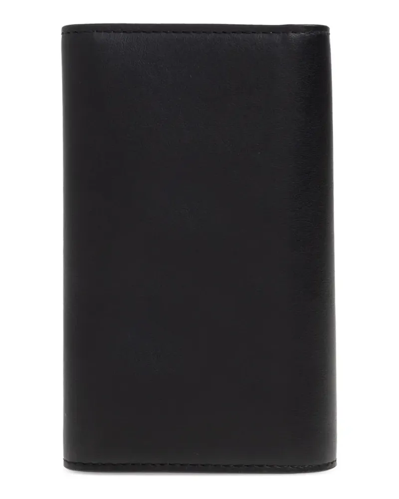 TOD'S Portemonnaie mit Logo-Schild - Schwarz Schwarz