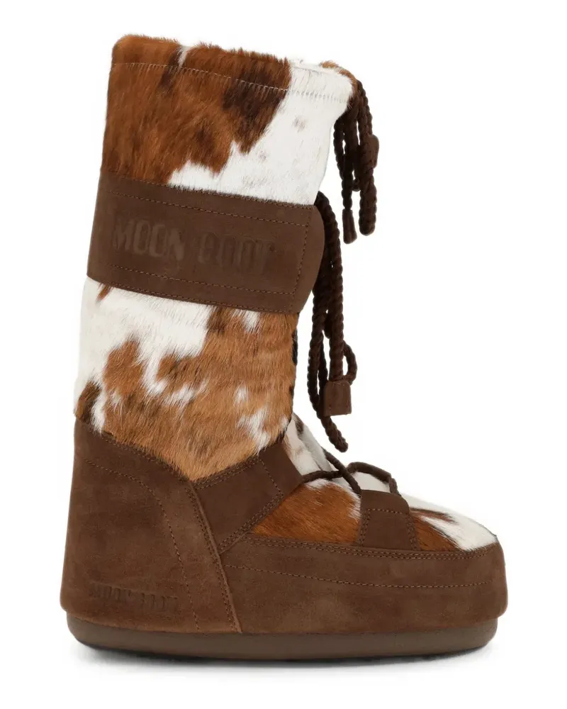 Moon Boot Icon Archive 1985 cow hide boots - Braun Braun