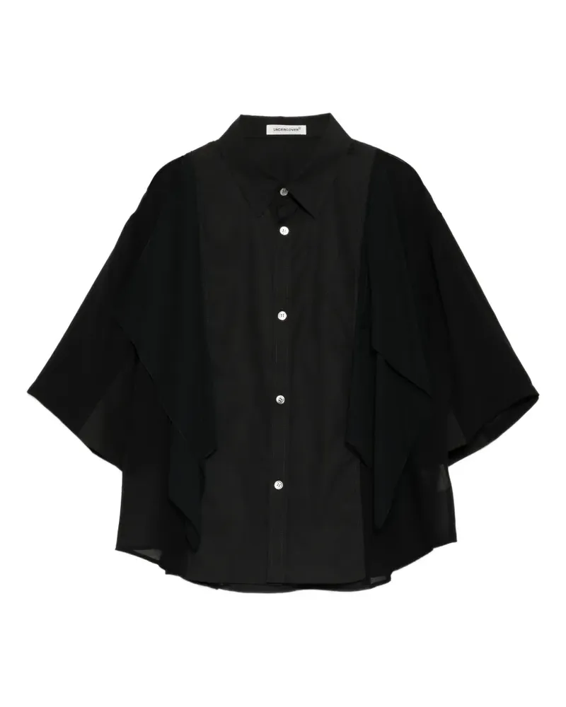 Undercover draped shirt - Schwarz Schwarz