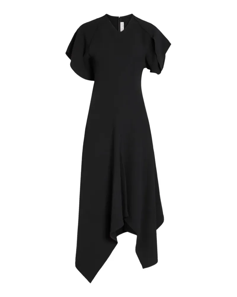 Victoria Beckham panelled asymmetric dress - Schwarz Schwarz