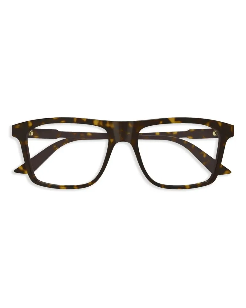 Gucci Brille mit eckigem Gestell - Braun Braun