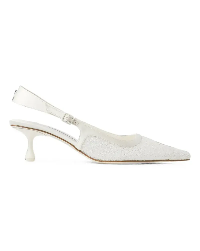 Jimmy Choo Amel Pumps mit Glitter-Optik 50cm - Nude Nude