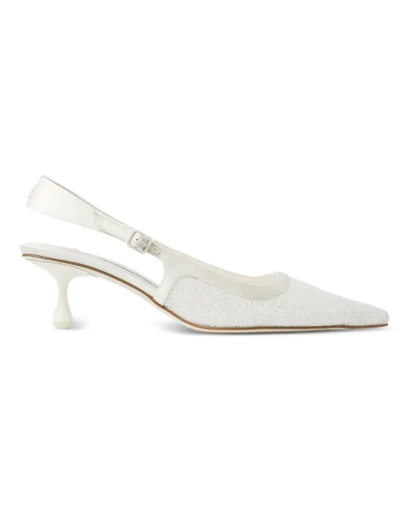 Jimmy Choo Amel Pumps mit Glitter-Optik 50cm - Nude Nude