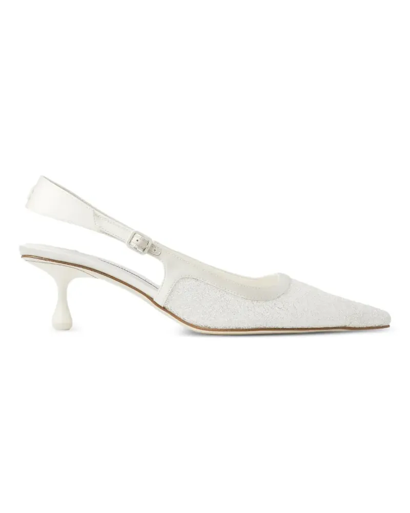 Jimmy Choo Amel Pumps mit Glitter-Optik 50cm - Nude Nude