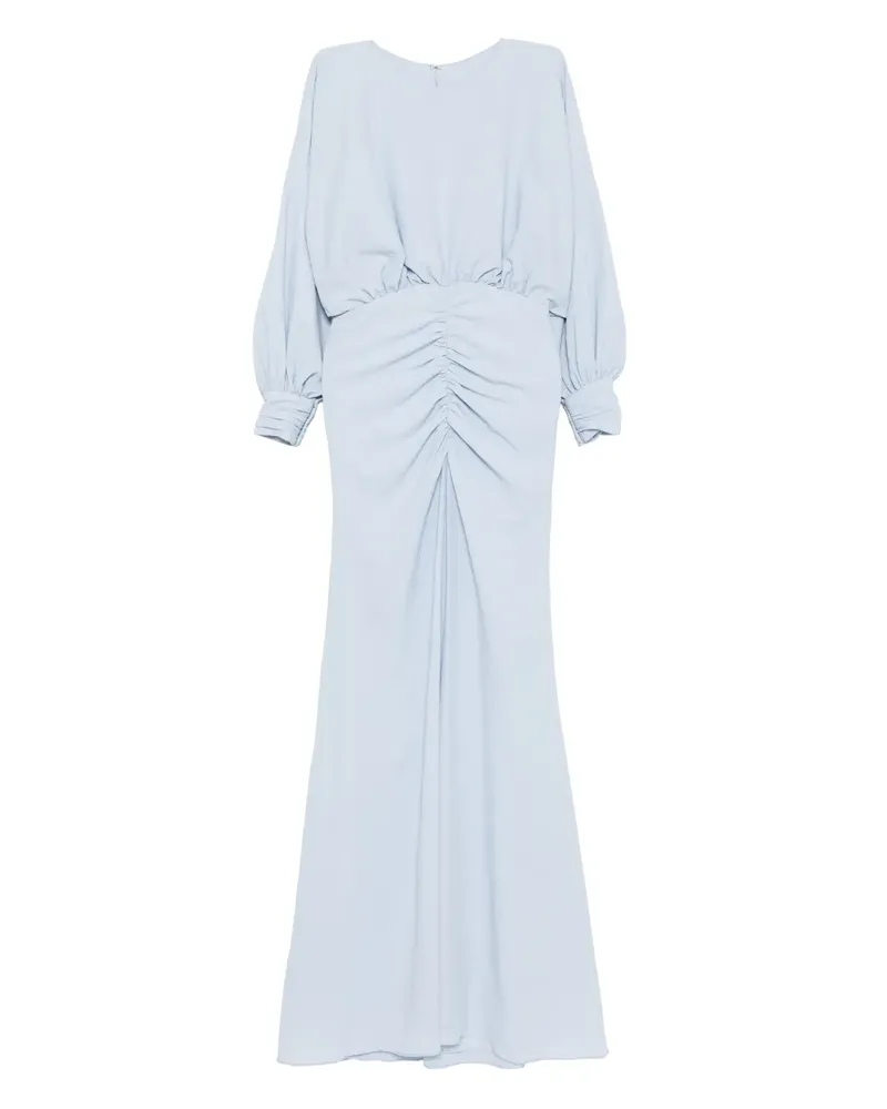 Amsale Kleid mit gekörnter Struktur - Blau Blau