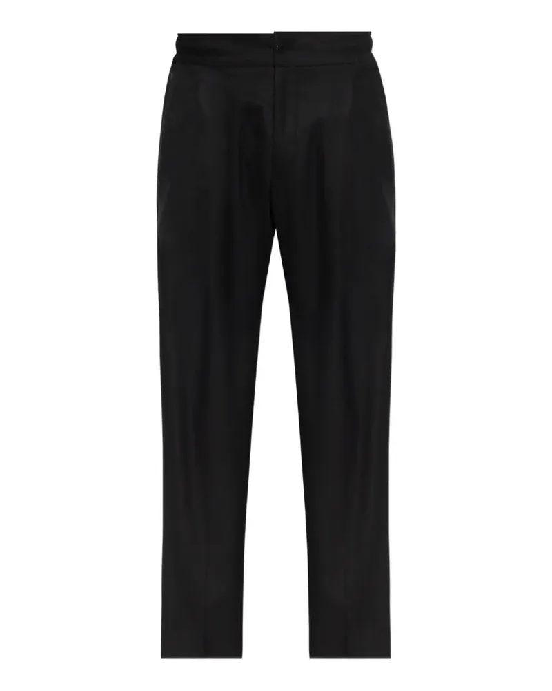Kiton elasticated-waistband trousers - Schwarz Schwarz