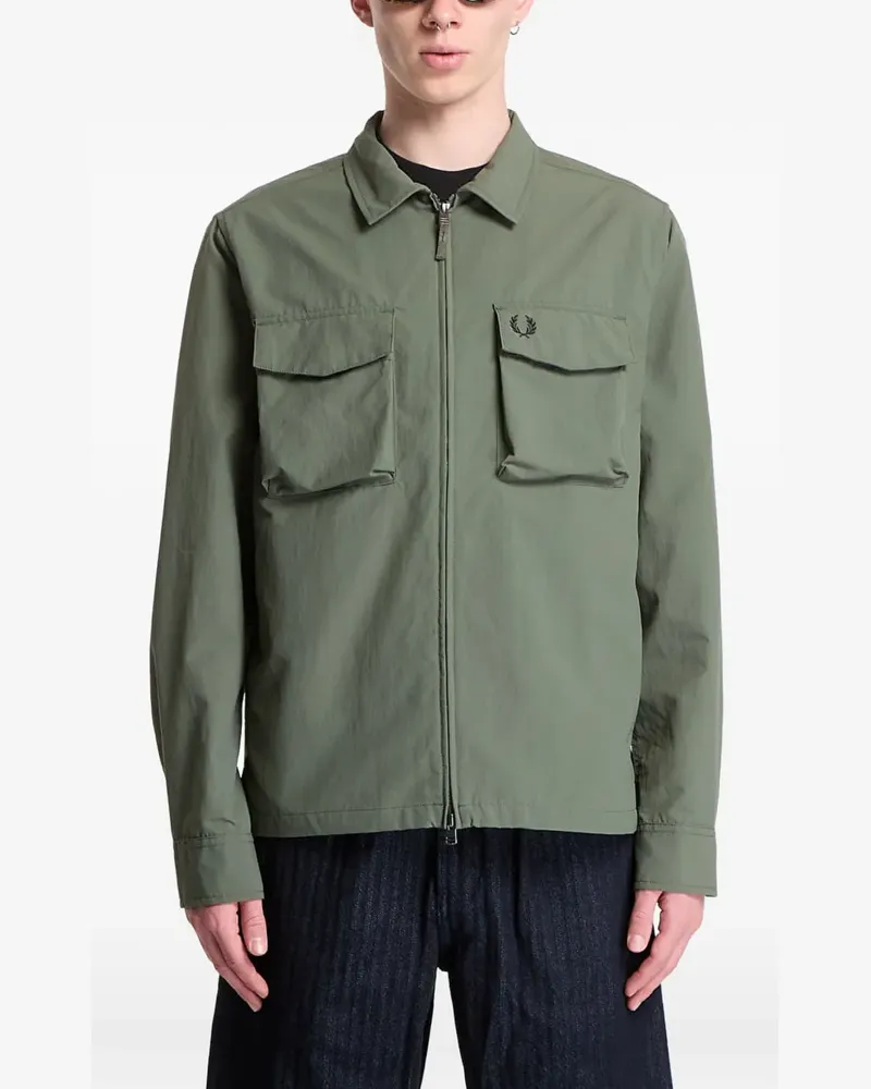 Fred Perry logo-detail overshirt - Grün Grün
