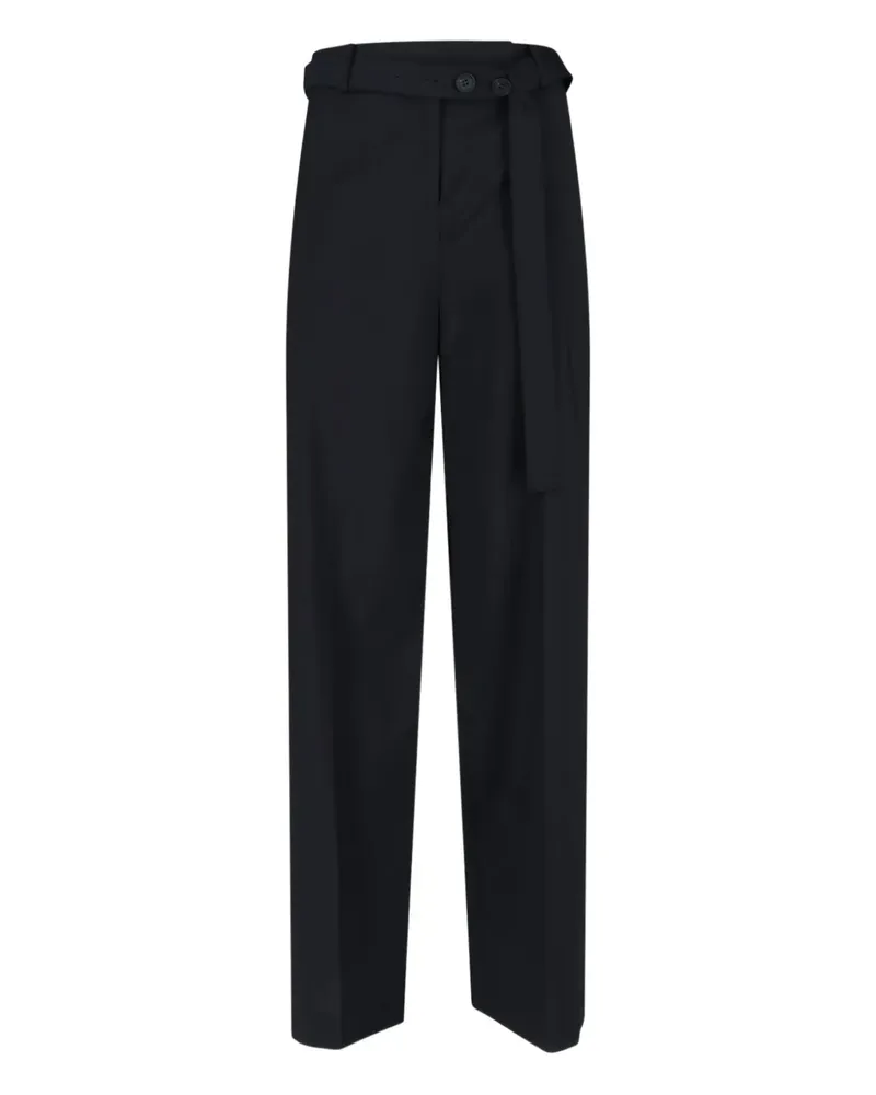 Eudon Choi Hose mit Gürtel - Schwarz Schwarz