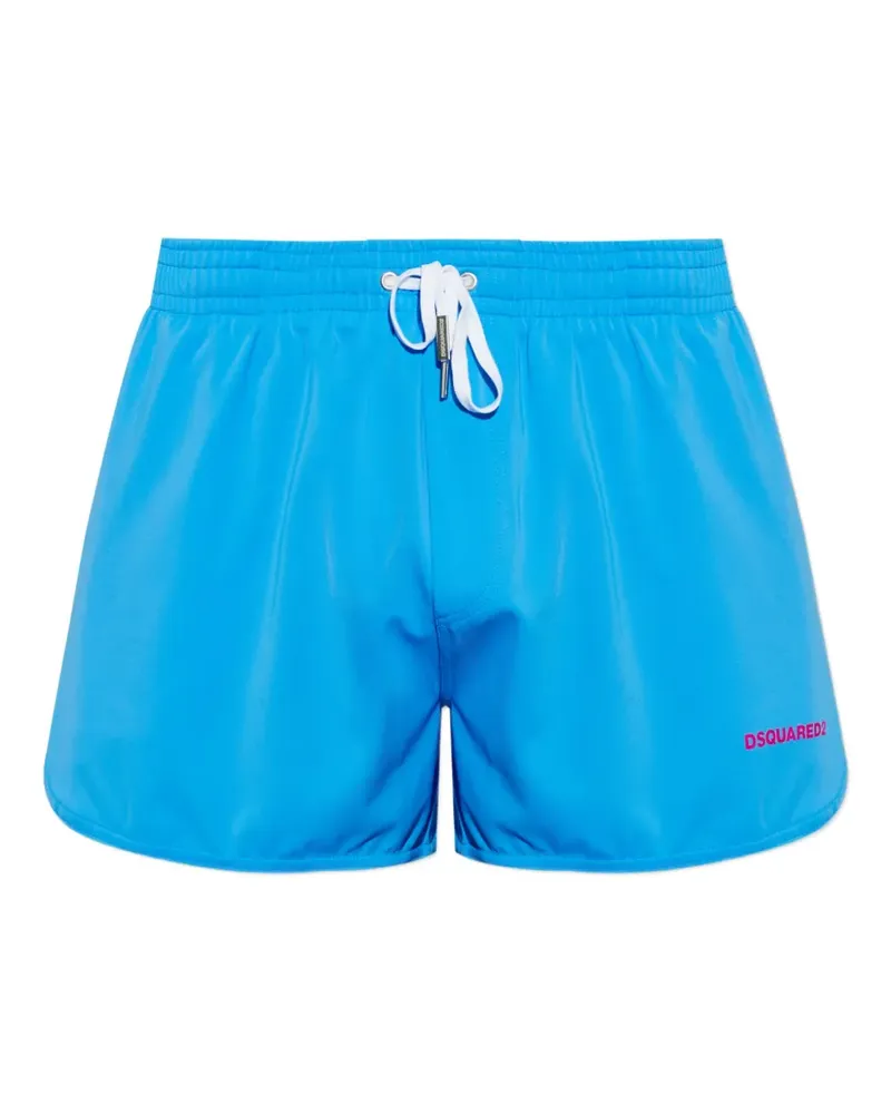 Dsquared2 drawstring logo swimming shorts - Blau Blau