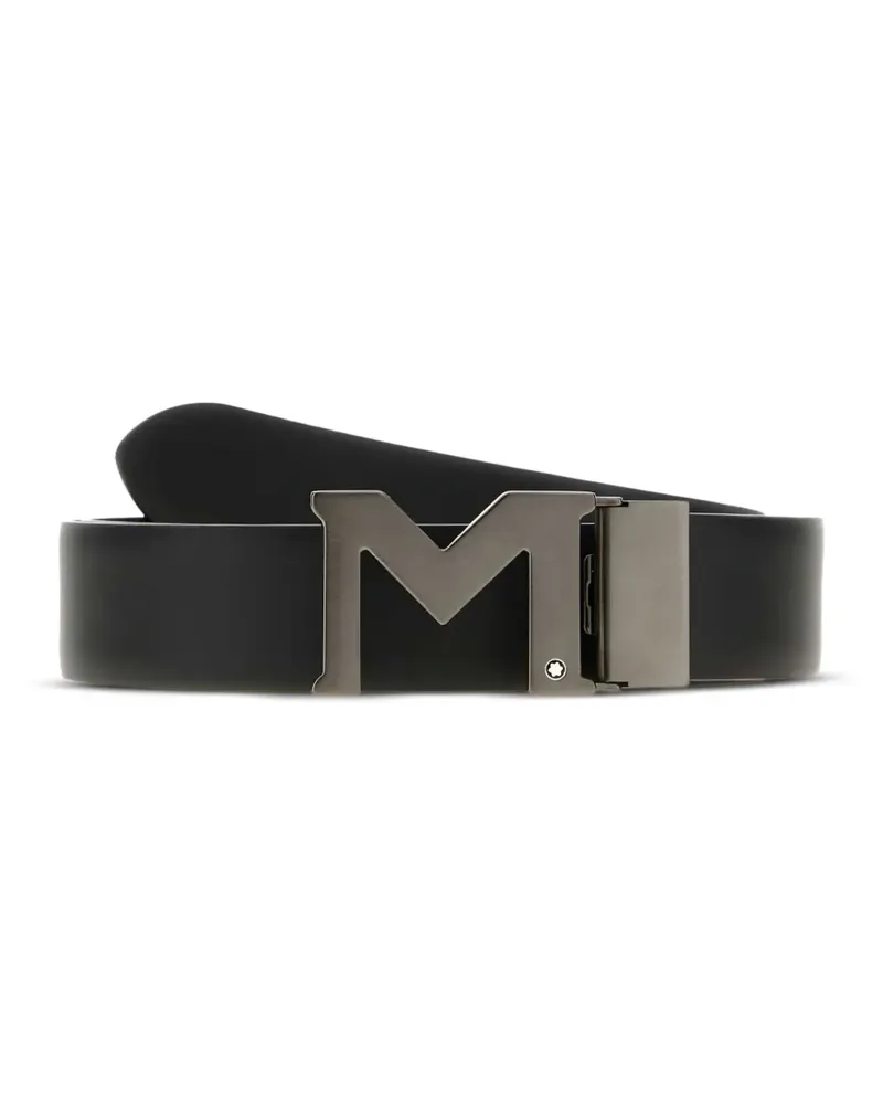 Montblanc Ledergürtel mit M-Schnalle - Schwarz Schwarz