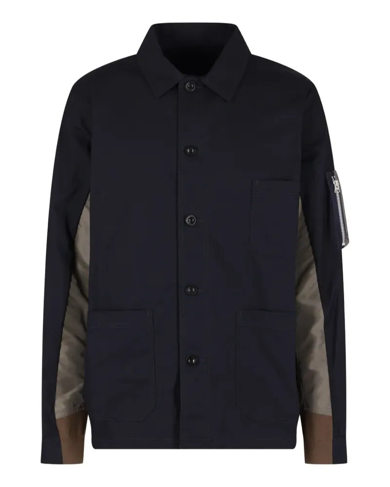 Sacai Jacke mit mehreren Taschen - Schwarz Schwarz