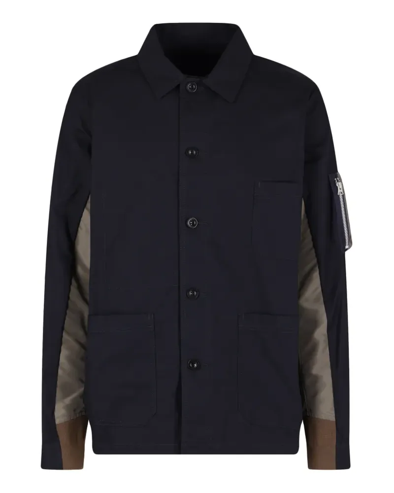 Sacai Jacke mit mehreren Taschen - Schwarz Schwarz