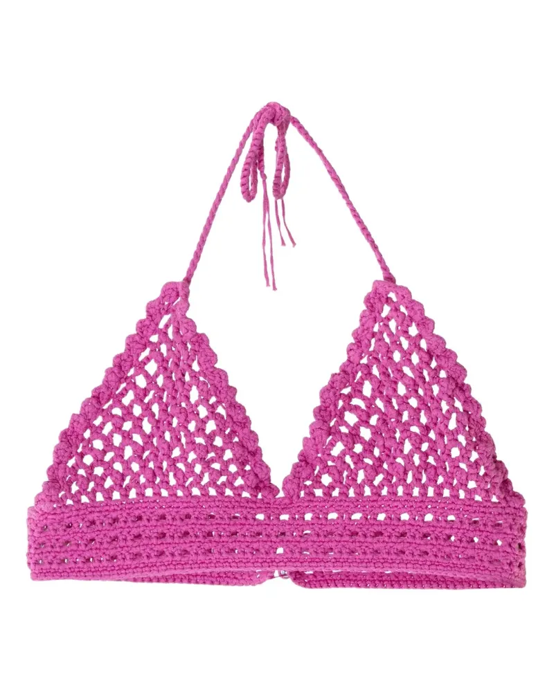 Saiid Kobeisy Gehäkeltes Oberteil - Rosa Rosa
