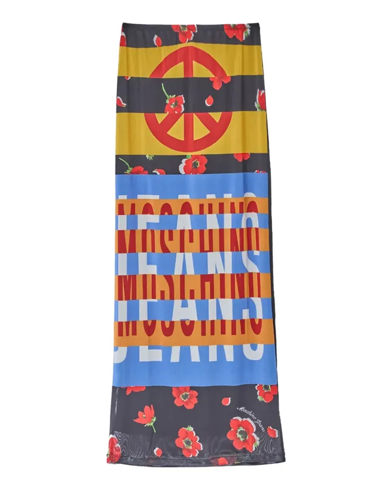 Moschino Tüllrock mit grafischem Print - Schwarz Schwarz