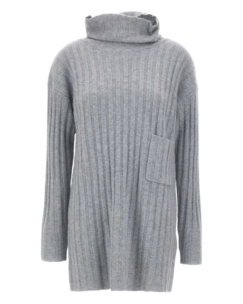 Liu Jo turtleneck mini dress - Grau Grau