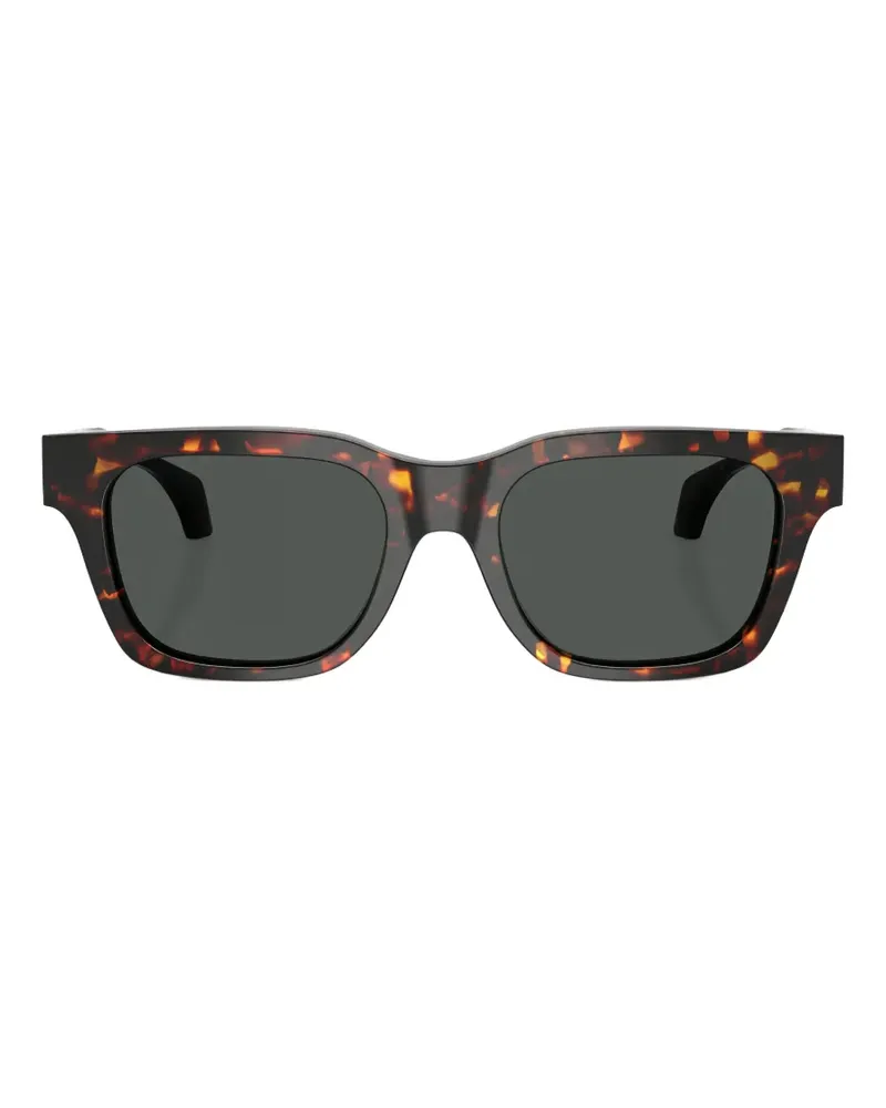 Versace Sonnenbrille mit eckigem Gestell - Braun Braun