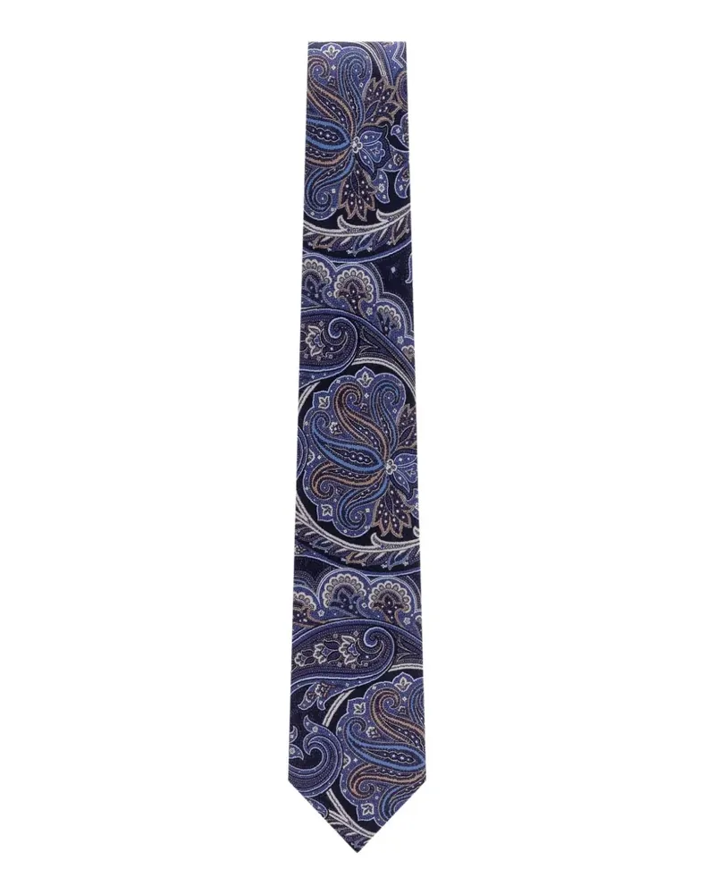 Gabriele Pasini paisley-patterned tie - Blau Blau