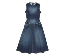 Ausgefranstes Jeanskleid - Blau