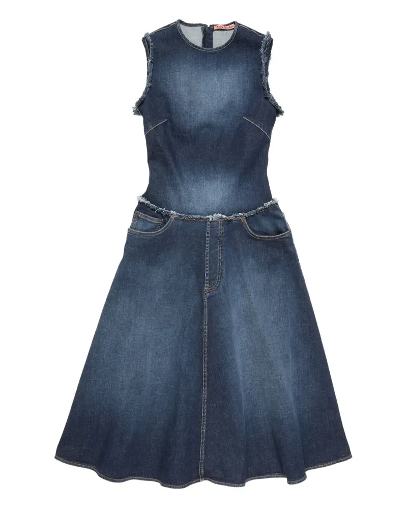 Acne Studios Ausgefranstes Jeanskleid - Blau Blau