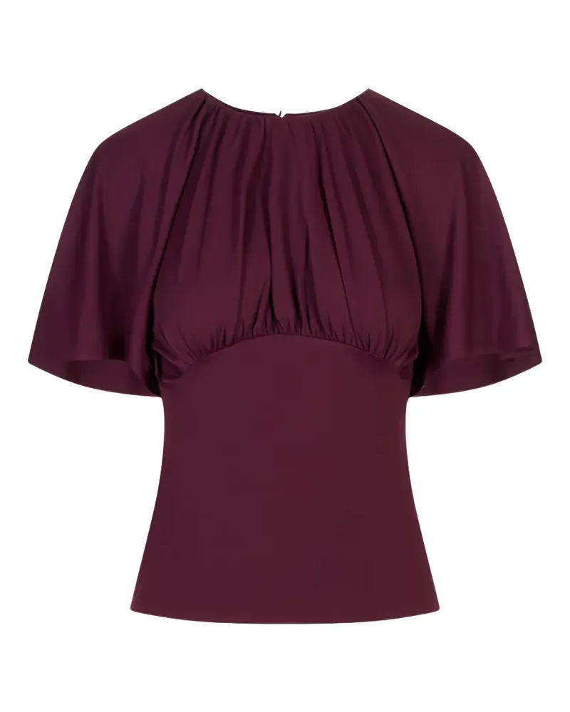 Paco Rabanne Geraffte Bluse - Violett Violett