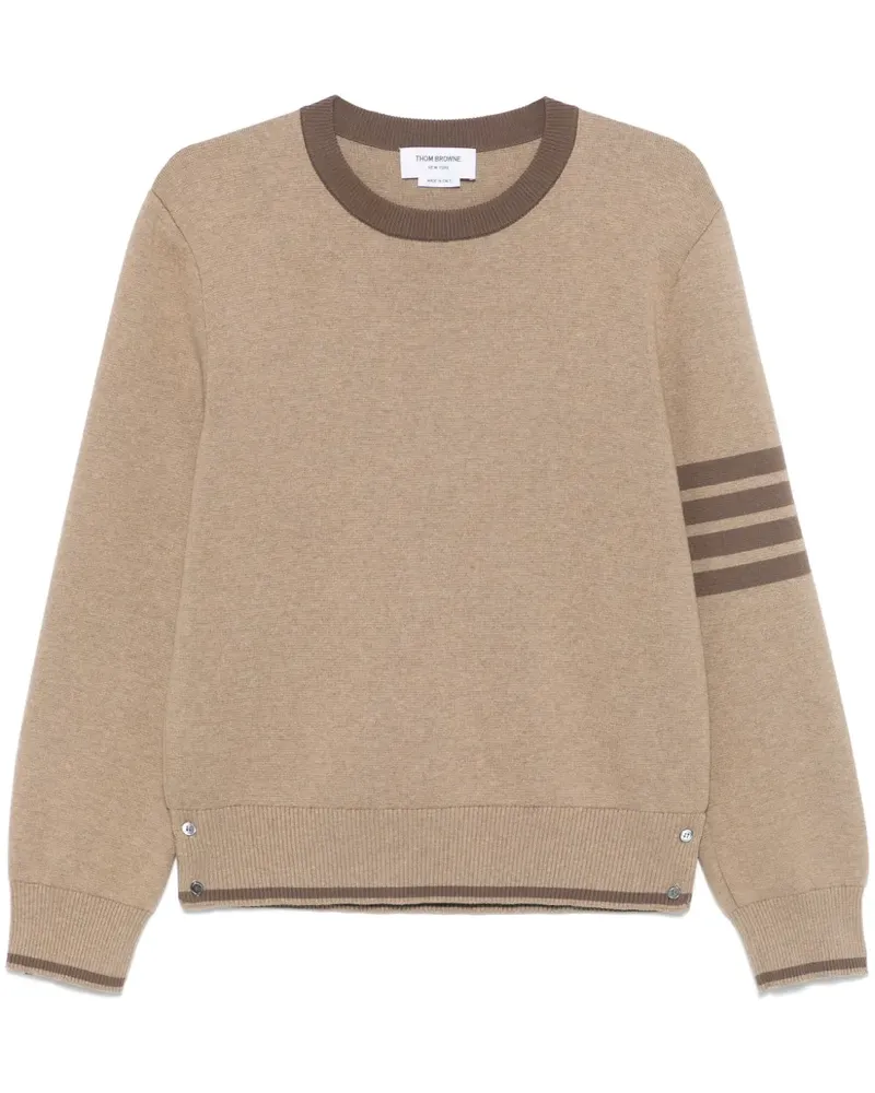 Thom Browne 4-Bar Pullover - Braun Braun