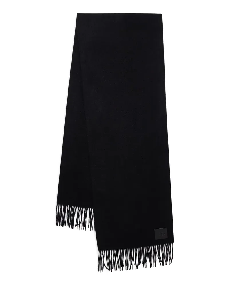 Anine Bing Augustina Wollschal mit Fransen - Schwarz Schwarz