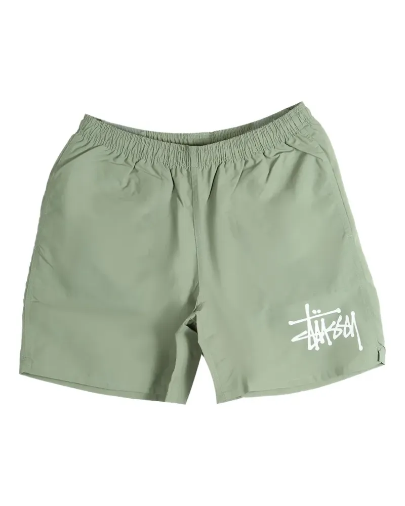 Stüssy elasticated logo shorts - Grün Grün