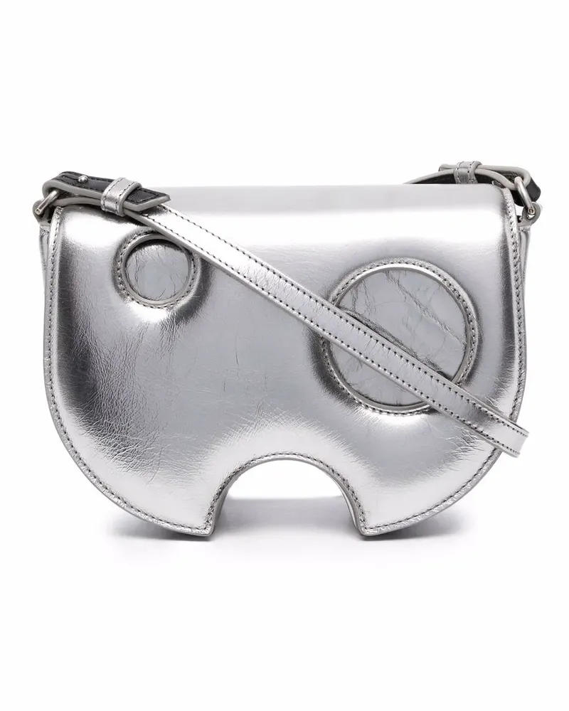 OFF-WHITE Burrow Satteltasche - Silber Silber