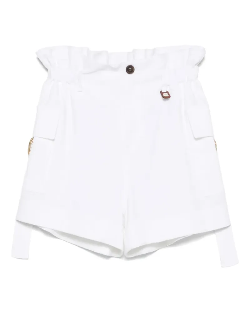 Lorena Antoniazzi Shorts mit D-Ring-Detail - Weiß Weiß